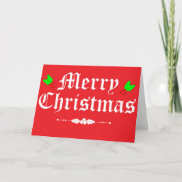 Frohe Weihnachts-Grußkarte Feiertagskarte