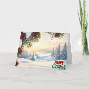Frohe Weihnachts-Grußkarte Römer 6:23 (5x7) Dankeskarte