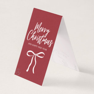 Frohe Weihnachts-Grußkarte rotes Design