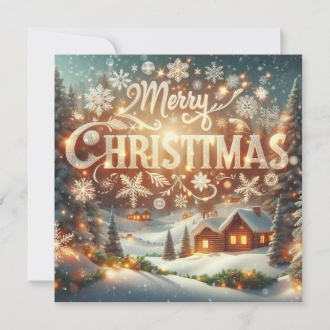 Frohe Weihnachts-Grußkarten Karte (Vorderseite)