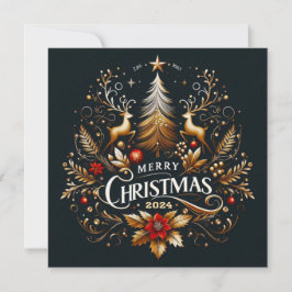 Frohe Weihnachts Grußkarten Magisches Design Karte