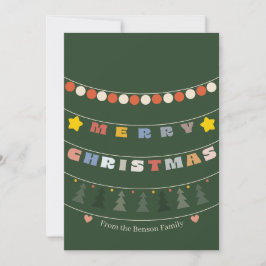 Frohe Weihnachts-Grußkarten-Perlen Feiertagskarte