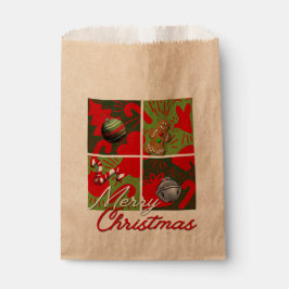 Frohe Weihnachts-Gunst Geschenktütchen