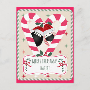Frohe Weihnachts-Habibi-Weihnachtskarte Feiertagspostkarte