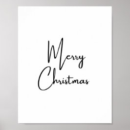 Frohe Weihnachts Handwriting-Schriftart Poster