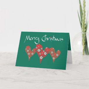 Frohe Weihnachts Herz Feiertagskarte