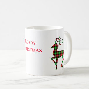 Frohe Weihnachts-Hirsch-Tasse Kaffeetasse
