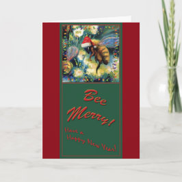 Frohe Weihnachts-Honey-Bienen Feiertagskarte