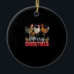Frohe Weihnachts-Hühnchen-Shirts Funny Weihnachtsm Keramik Ornament<br><div class="desc">Das ist ein großartiges Weihnachtsgeschenk. Ihre Familie,  Freunde oder Kinder werden dieses Geschenk Liebe,  nachdem Sie es ihnen geben. Wir wünschen Ihnen und Ihrer Familie und Ihren Freunden frohe Weihnachten.</div>