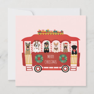 Frohe Weihnachts-Hunde Urlaub Trolly
