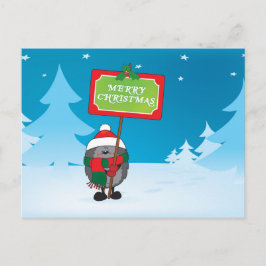 Frohe Weihnachts-Igel Feiertagspostkarte