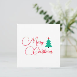 Frohe Weihnachts individualisierbare Flachurlaubsk