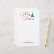 Frohe Weihnachts individualisierbare Stationery