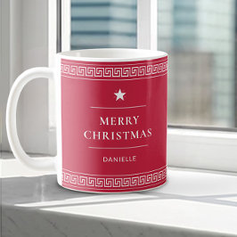 Frohe Weihnachts-Individuelle Name Elegant Stilvol Kaffeetasse