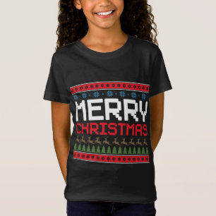 Frohe Weihnachts-Jahrestagsdekorationen Lichter T-Shirt