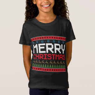 Frohe Weihnachts-Jahrestagsdekorationen Lichter T-Shirt