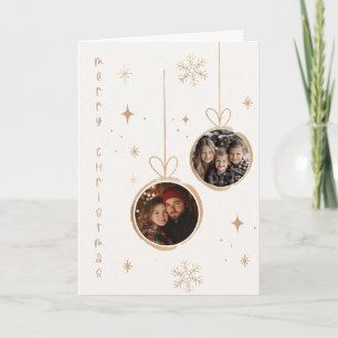 Frohe Weihnachts-Joyful Foto-Karte Karte