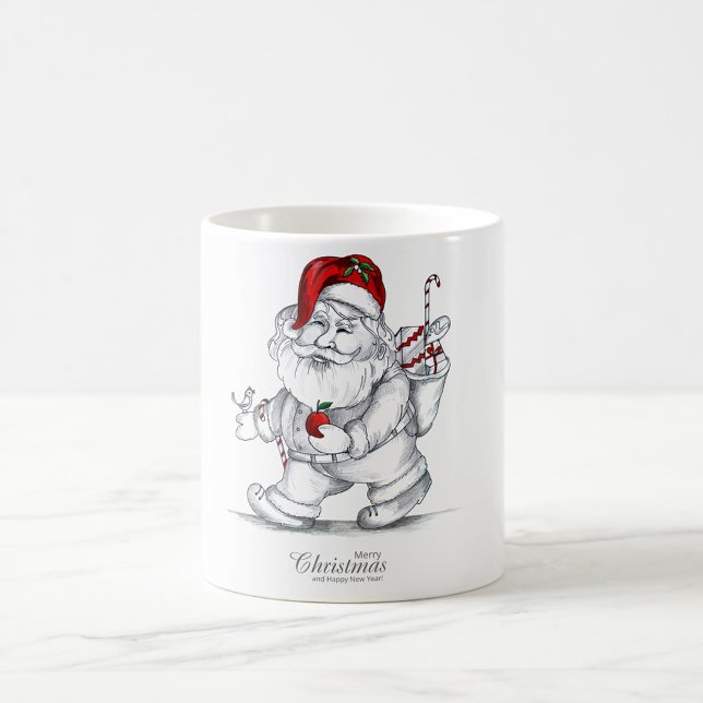 Frohe Weihnachts-Kaffee-Tasse Kaffeetasse (A Christmas Illustration coffee mug!)