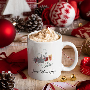 Frohe Weihnachts-Kaffee-Tasse Personalisierte Gesc Kaffeetasse