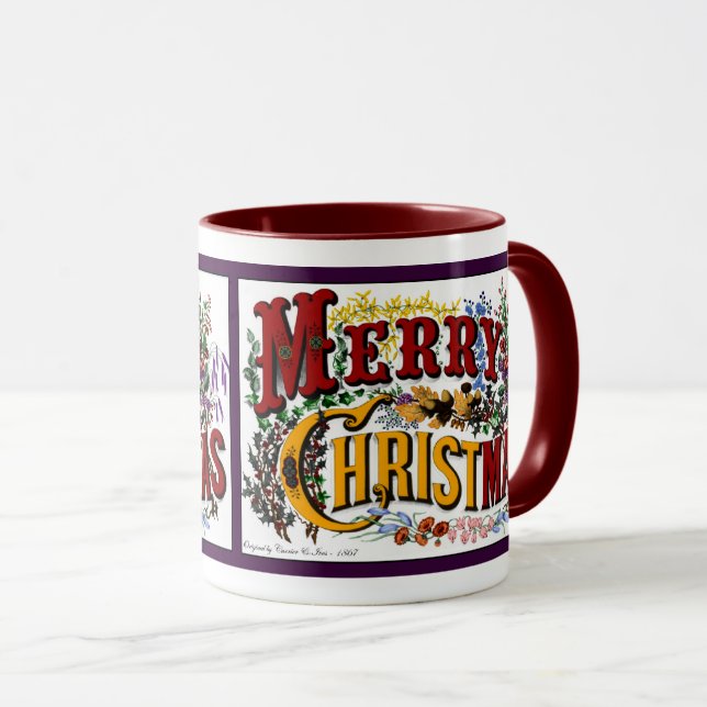 Frohe Weihnachts-Kaffee-Tasse Tasse (VorderseiteRechts)