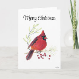 Frohe Weihnachts Kardinal Bird Holiday Card Karte