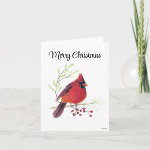 Frohe Weihnachts Kardinal Bird Holiday Card Karte
