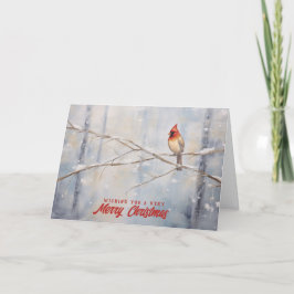 Frohe Weihnachts-Kardinal Weihnachtskarte Karte