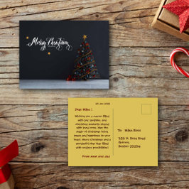 Frohe Weihnachts-Karte Moderne & Klassische Postkarte