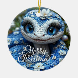 Frohe Weihnachts-Keramik Circle Ornament