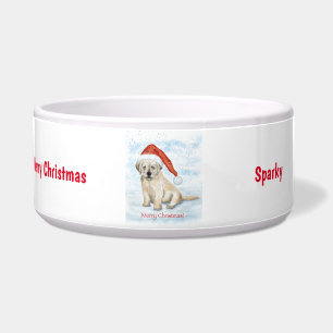 Frohe Weihnachts-Keramik Dog Bowl Napf