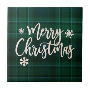 Frohe Weihnachts-Keramik Fliese