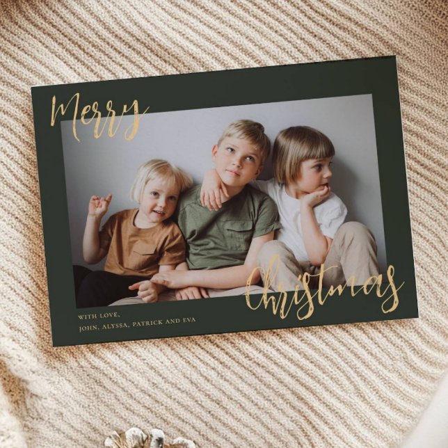 Frohe Weihnachts-Kinder-Foto Feiertagskarte (Von Creator hochgeladen)