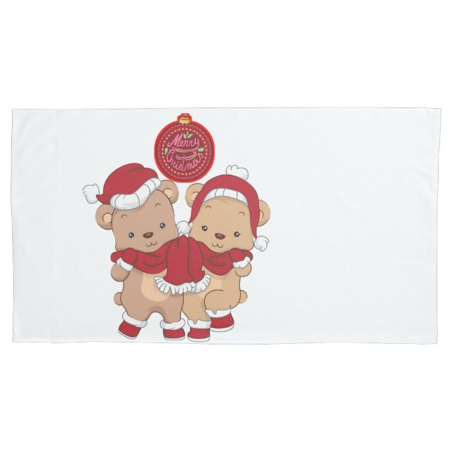Frohe Weihnachts King Size Pillowcase Design Kissenbezug (Vorderseite)