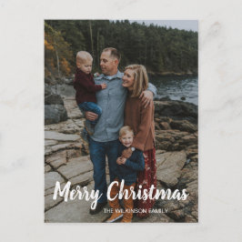 Frohe Weihnachts-Klassik Foto Feiertagspostkarte