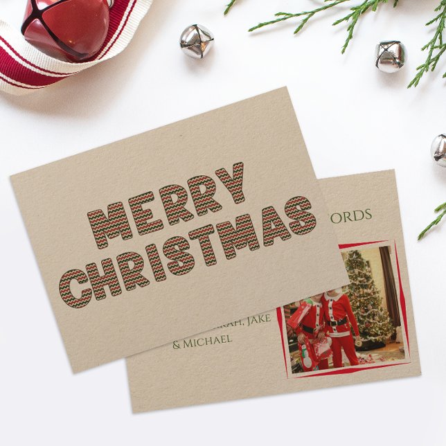 Frohe Weihnachts Kraft Foto Weihnachtskarte Feiertagskarte (Von Creator hochgeladen)