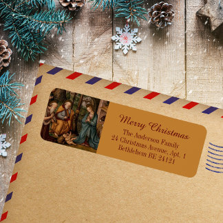 Frohe Weihnachts-Krippe Christlich katholische