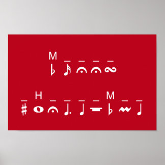 Frohe Weihnachts-Kryptogramm Poster