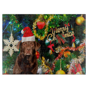 Frohe Weihnachts Labrador Retriever Hund Weihnacht Schneidebrett