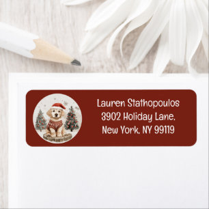 Frohe Weihnachts Labrador Retriever Puppy