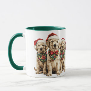 Frohe Weihnachts Labrador Retriever Santa Puppy Do Tasse