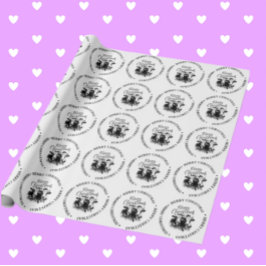 Frohe Weihnachts Land Kuh Thema Geschenkpapier