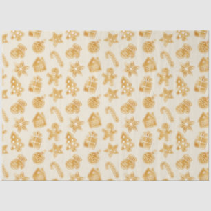 Frohe Weihnachts-Lebkuchen Seidenpapier