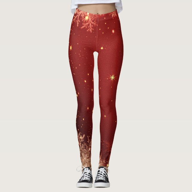 Frohe Weihnachts-Leggings Leggings (Vorderseite)