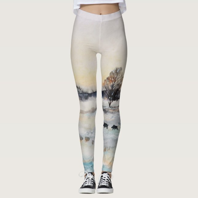 Frohe Weihnachts-Leggings Leggings (Vorderseite)
