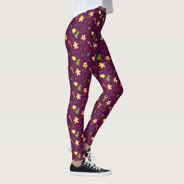 Frohe Weihnachts-Leggings Leggings (Rechts)