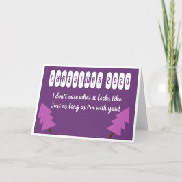 Frohe Weihnachts-Liebe Feiertagskarte