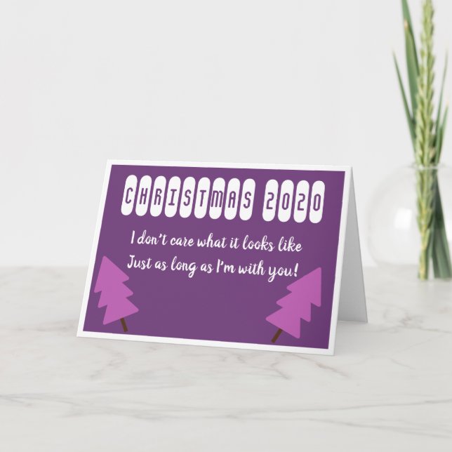 Frohe Weihnachts-Liebe Feiertagskarte (Vorderseite)