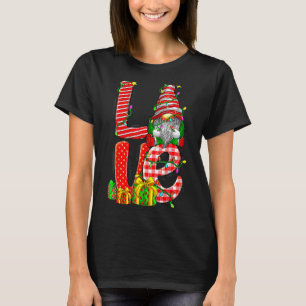 Frohe Weihnachts-Liebe Gnome Christmas Buffalo Lig T-Shirt