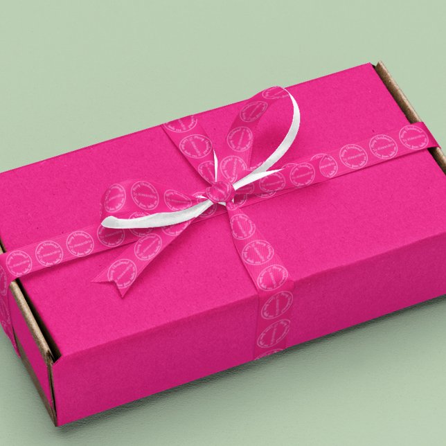 Frohe Weihnachts-Liebe von Weihnachten Heiß-Rosa Satinband (Von Creator hochgeladen)