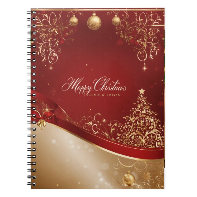"Frohe Weihnachts-Magie-Notebook" Notizblock (Vorderseite)